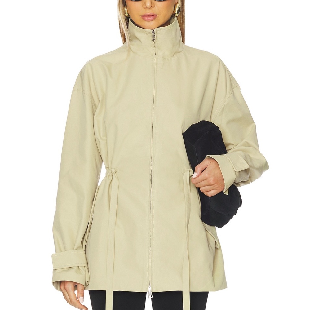 by Marianna Miki Jacket - Beige High-Collar Jacket